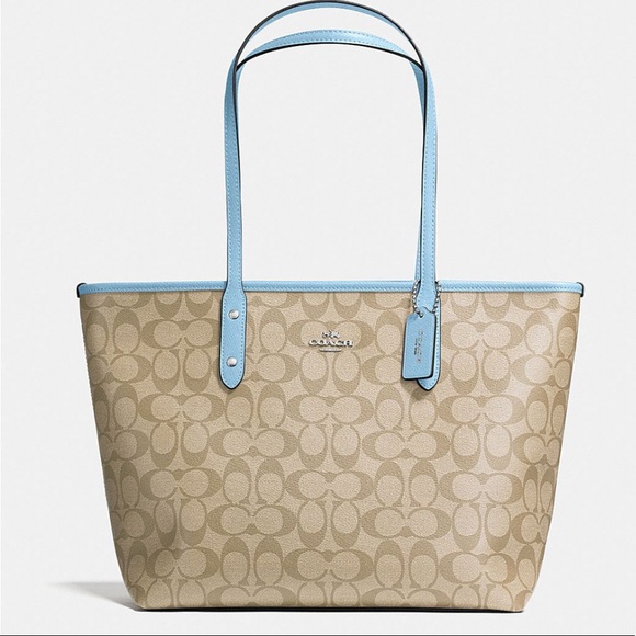 Coach Reversible Tote in Signature Canvas - Picture 2 of 8